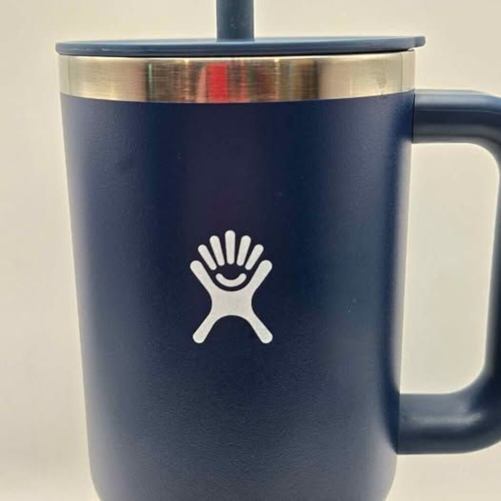 Hydro Flask 32 oz All Around Travel Tumbler with Handle Straw Indigo Blue NEW